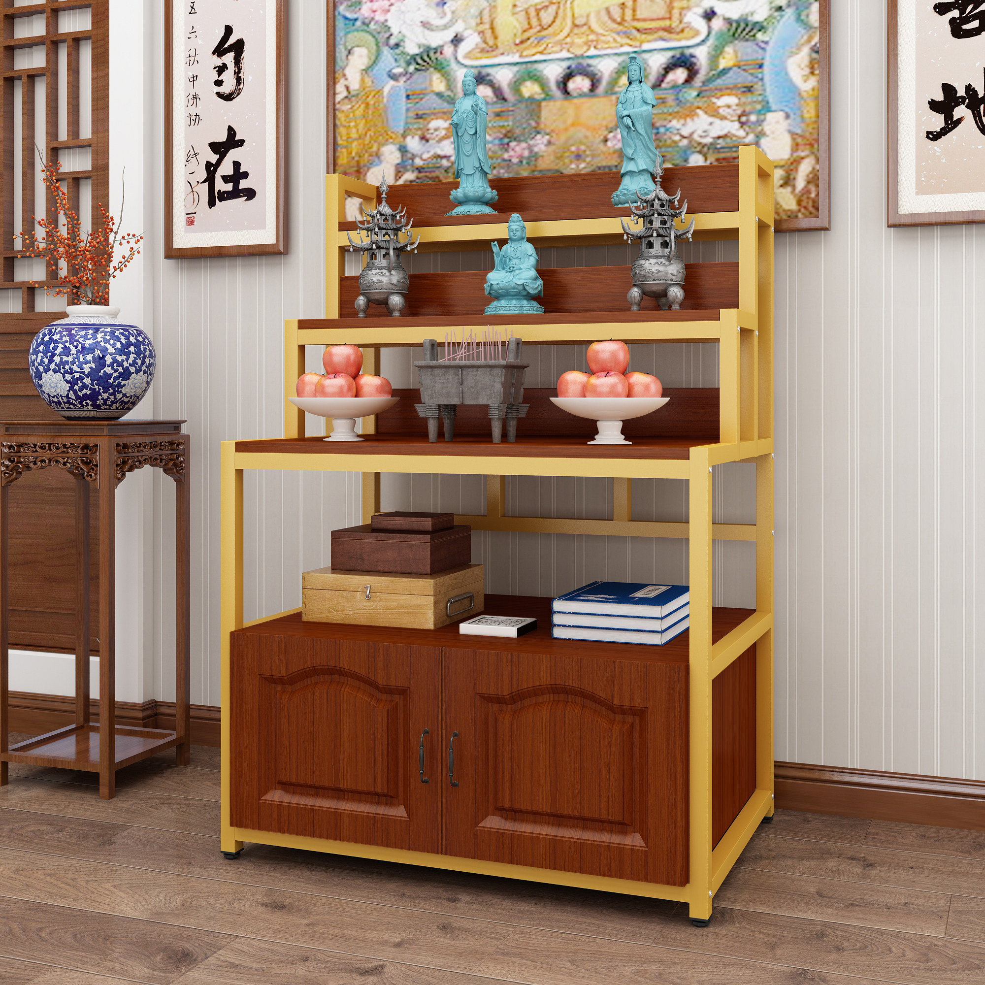 轶轩时尚家居的优惠券大全—多层保家仙供桌佛台供佛家用经济型简约供