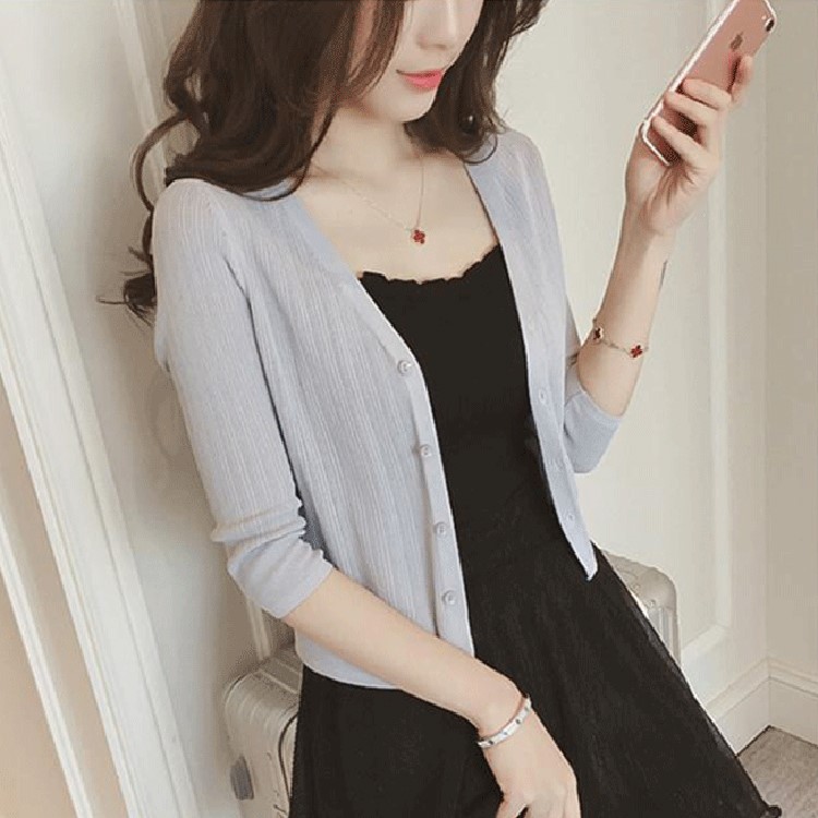 summer Korean Edition Thin section Borneol jacket Sweater Sunscreen Cardigan have cash less than that is registered in the accounts Self cultivation air conditioner Shawl Little coatin the Women's clothing/Boutique , Wool sweater category - from Buy2taobao.com to provide professional Taobao agent buy service