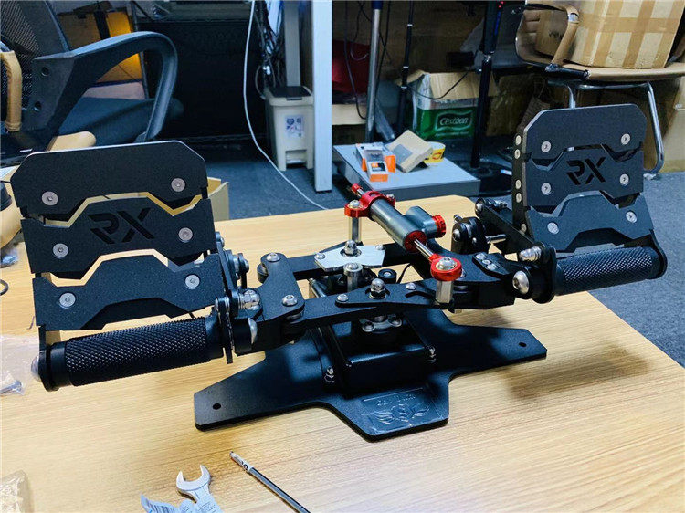 fuke版 猎鹰脚舵 模拟飞行全金属方向舵 霍尔感应 整体全合金