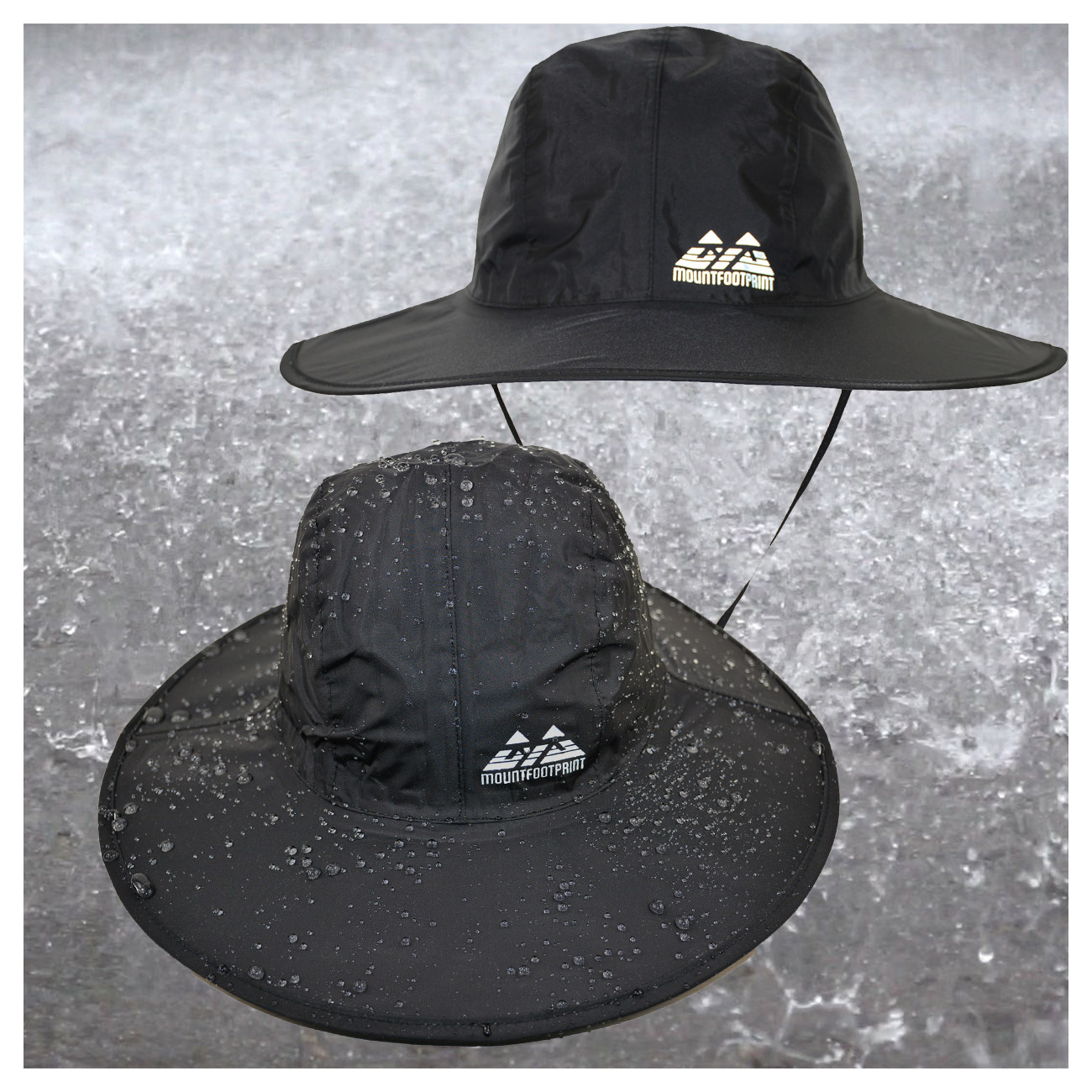 子女户外防水大檐遮阳男速干防雨帽