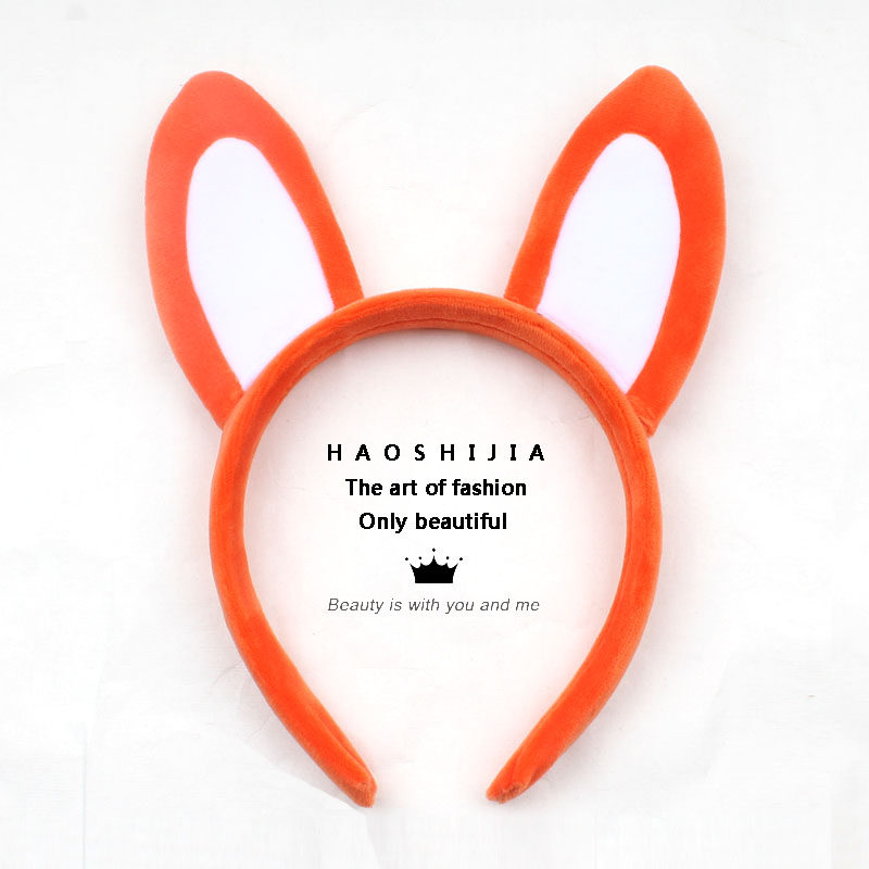 可爱袋鼠耳朵发箍卡通超萌动物耳朵袋鼠头饰儿童成人通码演出道具