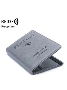 RFID简约超薄韩国ins防盗刷多功能机票夹收纳包旅行护照套卡包