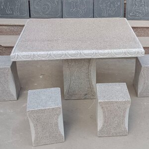 石雕石桌石凳户外庭院花园图片