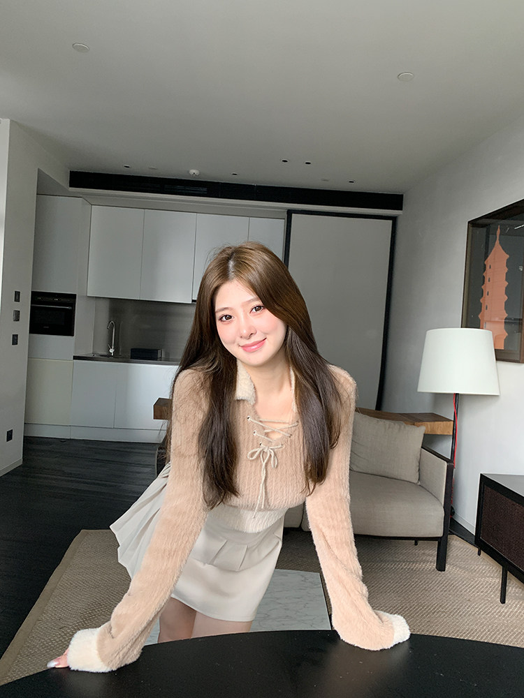 周白子for you2022秋春新款微胖大码打底衣毛衣内搭女士半高领厚