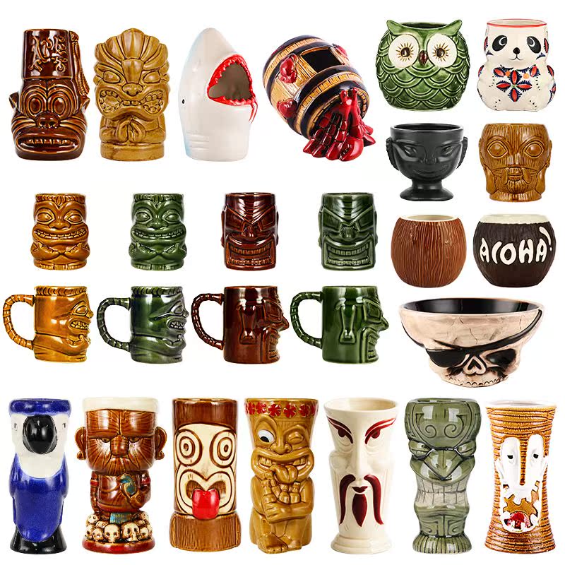 Hawaii Cocktail glass originality personality Ceramic cup TikiMug Don cup Bar glassesin the Tableware , Flagon/Wineglass/Wine , Wineglass category - from Buy2taobao.com to provide professional Taobao agent buy service
