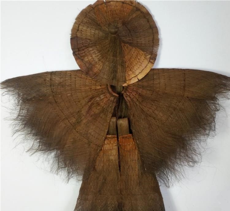 古风竹编复古怀旧蓑衣斗笠物件披肩编织装修其他