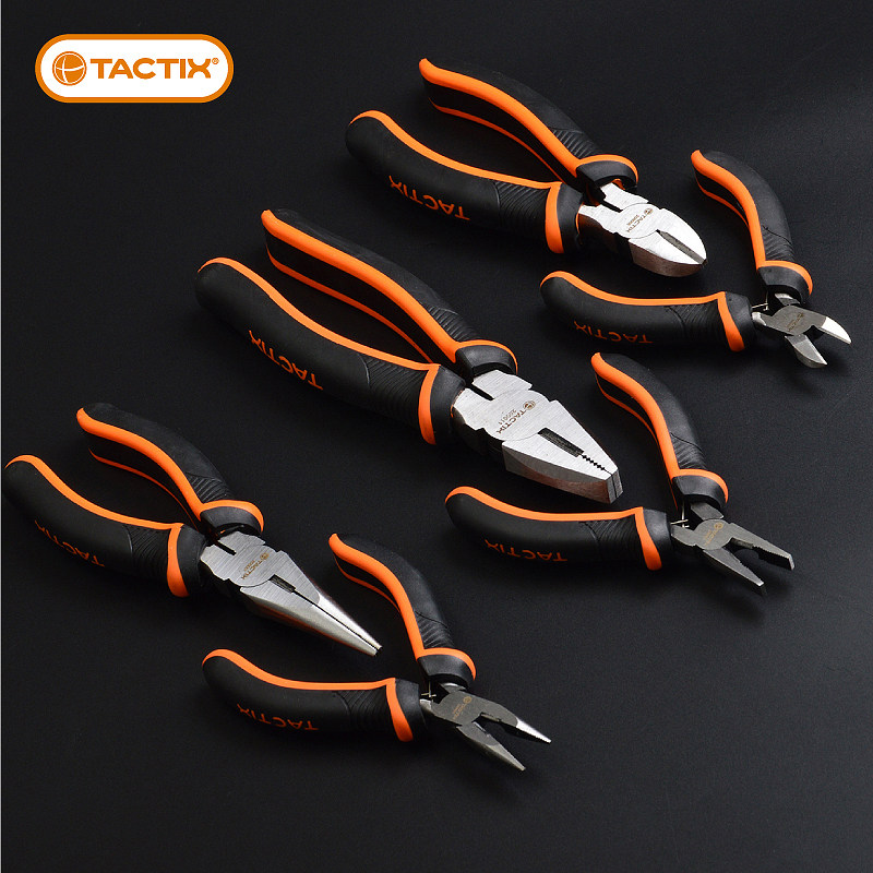 tactix 迷你尖嘴钳 4寸电工专用工具6寸尖头钳小尖嘴钳子老虎钳小