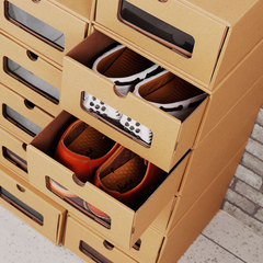 加厚透明抽屉式鞋盒子男女鞋子整理收纳盒宜家纸盒家用组合储鞋柜