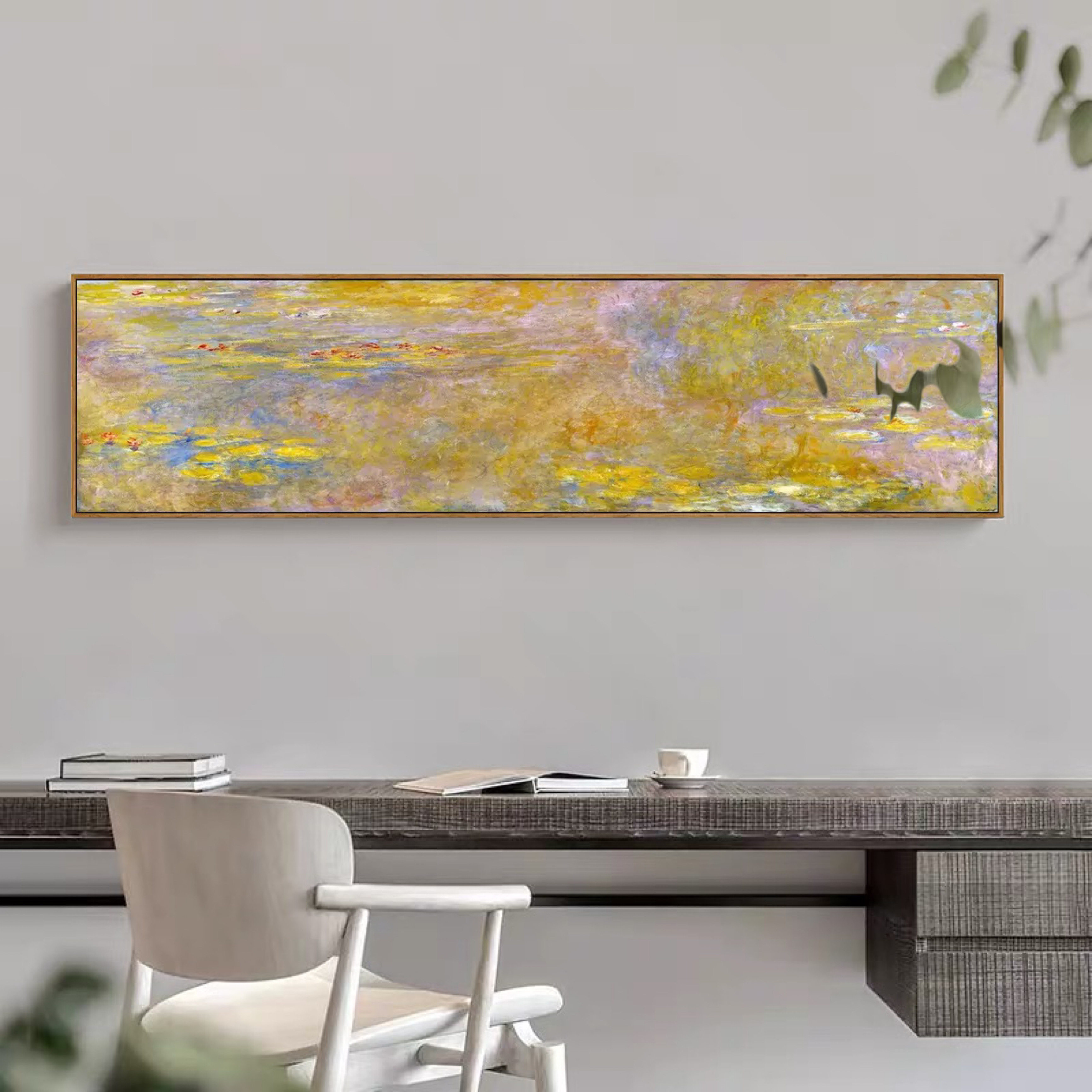 客厅装饰画现代简约油画风景优惠券爱比价妈妈