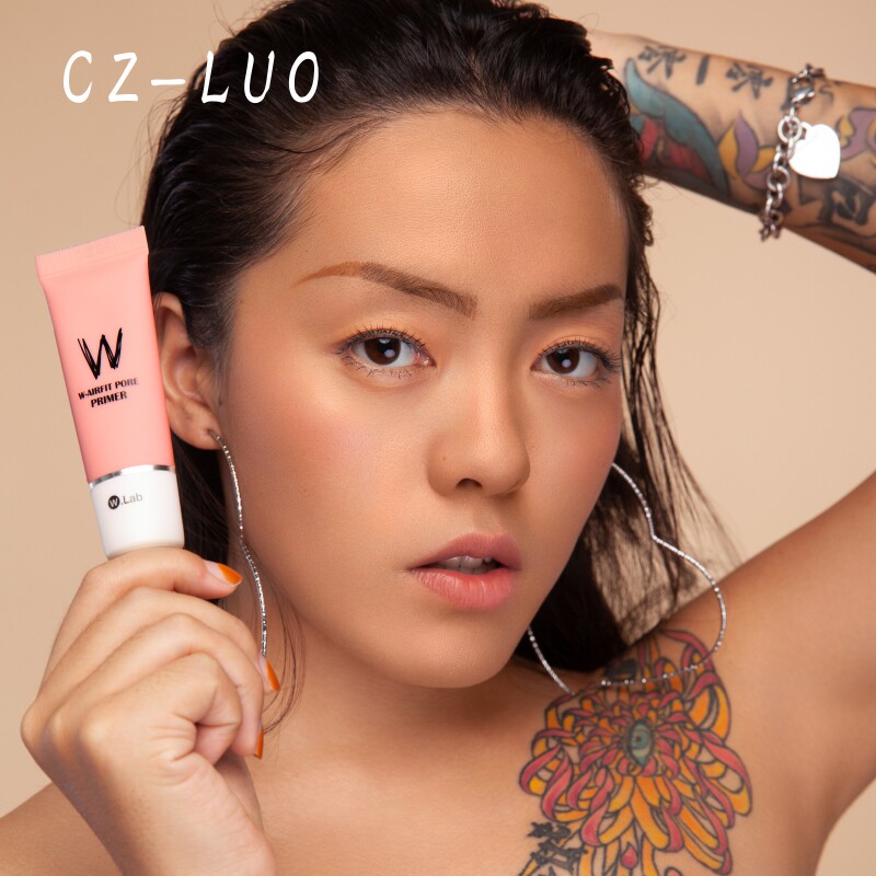 罗纯正 韩国wlab粉色妆前乳隔离霜素颜遮瑕隐形毛孔