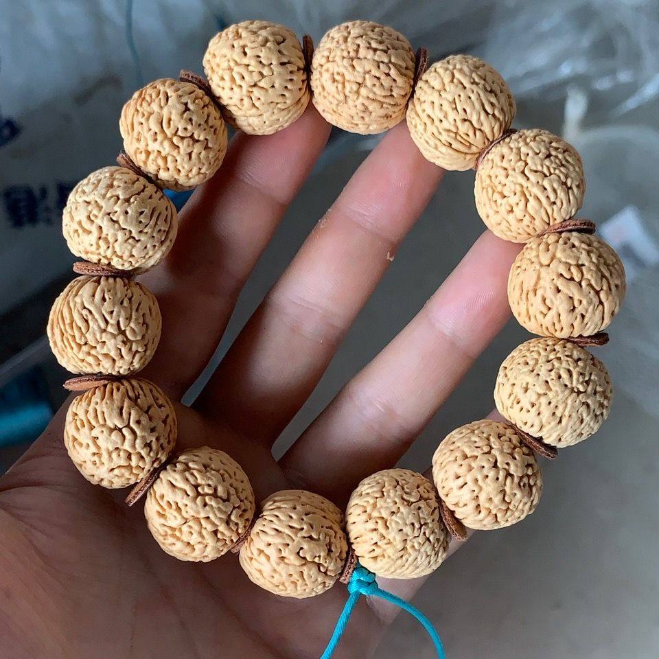 文玩桃核蚂蚁龙鳞凤尾纹天然山桃核桃胡手串矮桩密纹脑纹男女单圈