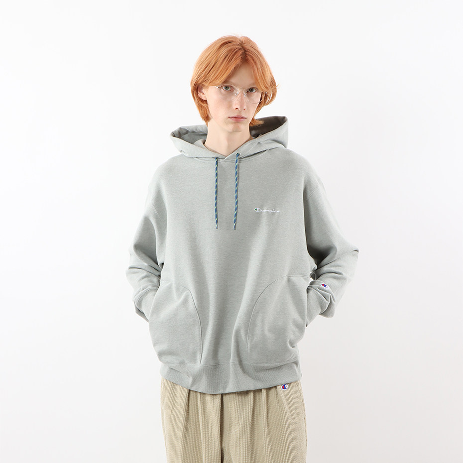 正品日本代购宽松休闲连帽袋鼠兜长袖冠军卫衣抗菌除臭功能性帽衫