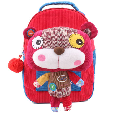 冠军小熊韩版1-3岁儿童书包 幼儿园背包男女宝宝卡通防走失背书包