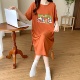 新款短袖纯棉睡裙女款夏季薄款宽松大码孕妇睡衣连衣裙夏天家居服