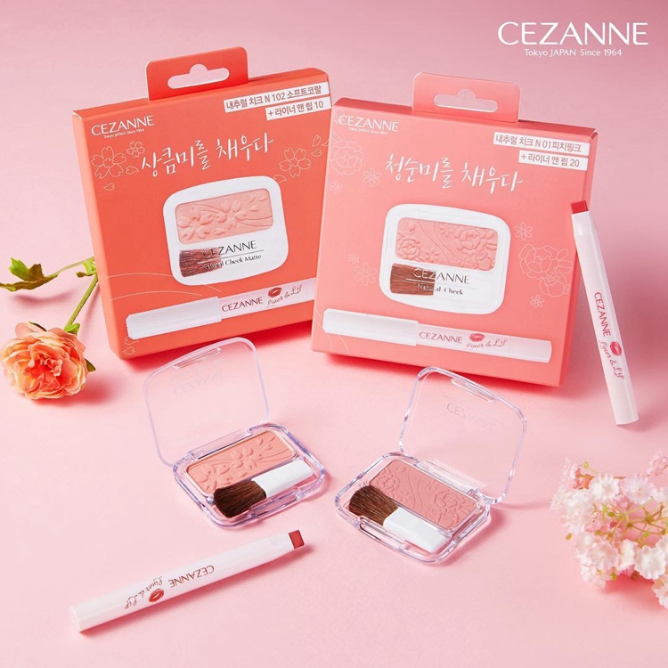 预定 CEZANNE倩丽 CHEEK&LIP Limited Edition腮红+口红限定套装|ruв категории Косметика, макияж костюм - от Buy2taobao.com для оказания профессиональной услуги покупки агента Taobao