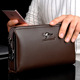 新款袋鼠长款钱包商务休闲手拿包时尚耐磨卡包多功能手机包皮夹潮