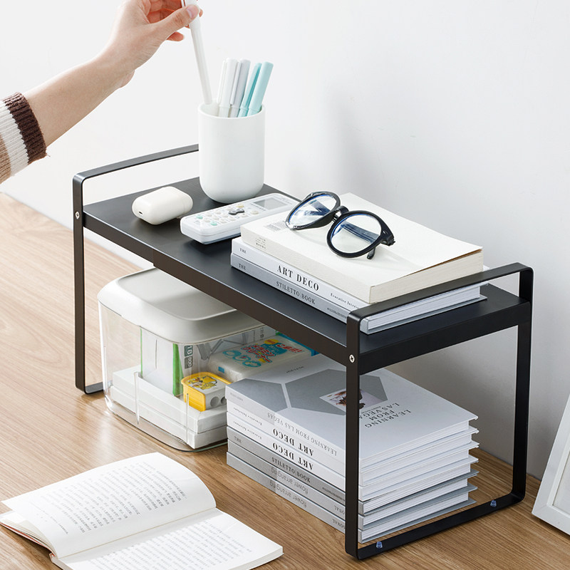 放打印机置物架支架托架办公室桌面电脑收纳的桌子小架子桌上书架