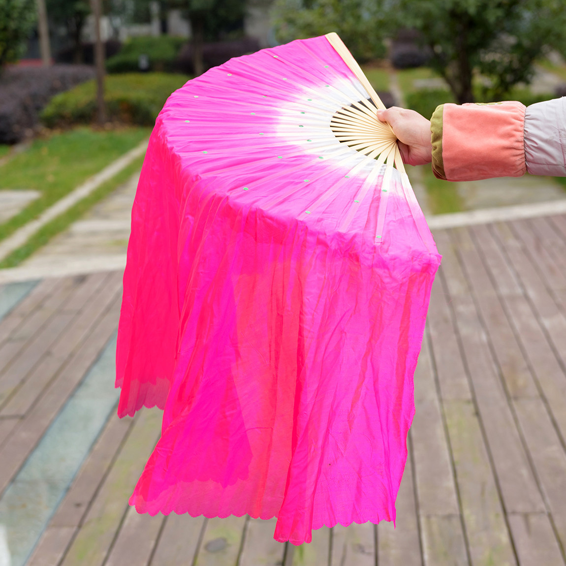 舞蹈扇跳舞扇广场舞秧歌长扇