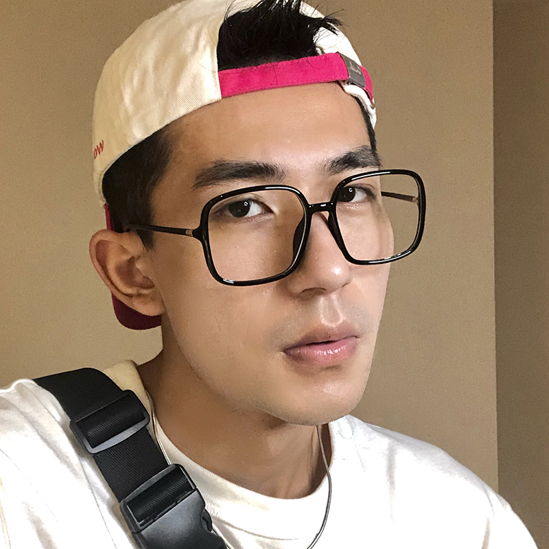 热销胖子眼镜框 男 大脸潮