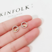 JG小鸟耳钉女925纯银气质个性简约耳环2019新款潮耳饰百搭显脸瘦