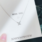 JG设计感项链女韩版925纯银小众锁骨链ins酷森系简约气质个性网红