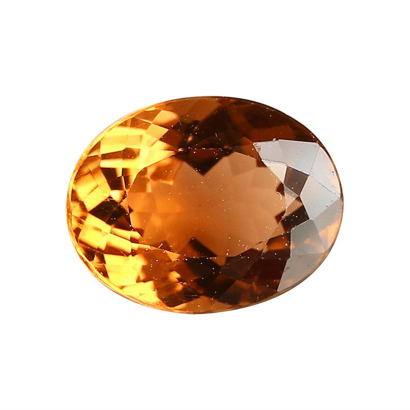 重3.56克拉 粉橙色碧玺裸石 火彩闪耀 可镶嵌戒指吊坠