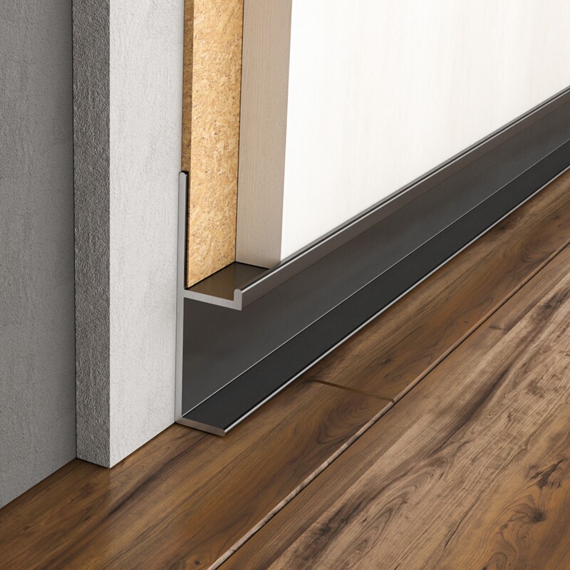 持雍收边条木板阳角线瓷砖灰色不锈钢条装饰条包边封边收口铝合金已售