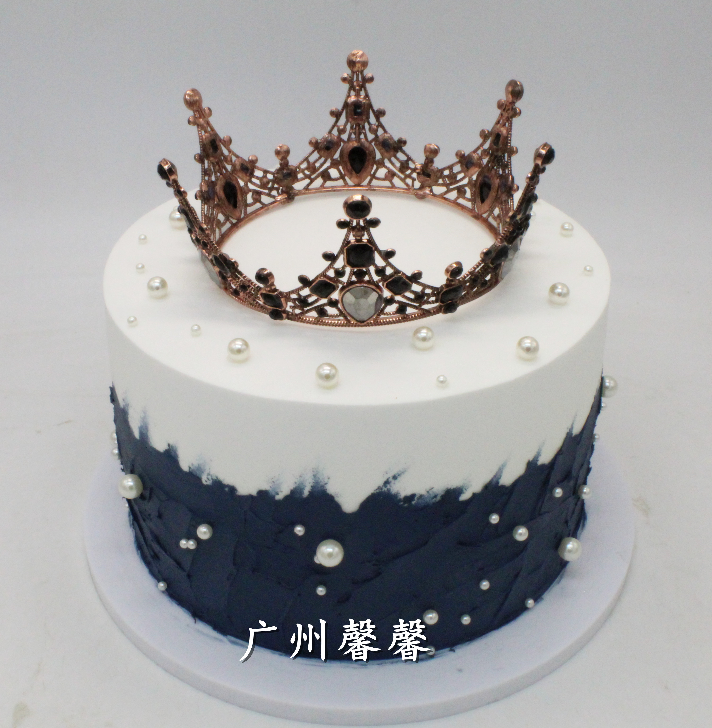 广州馨馨2019新款创意皇冠蛋糕模型女王公主生日摄影开业橱窗样品