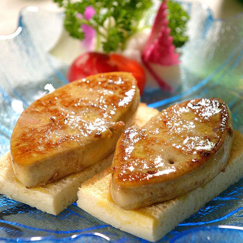 250g/份法式鹅肝特级宝宝辅食新鲜法国朗德鹅肝原包切片小包装