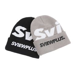 2016新款S.VIEW PLUS 高弹力保暖毛线帽子刺绣工艺