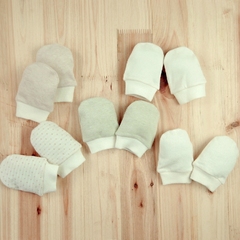 素棉宝贝PurerBaby有机棉天然彩棉生态棉纯棉新生婴儿必备护手套