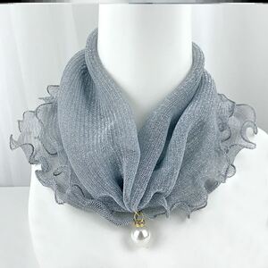 百搭多功能套头春夏领圈防晒面纱小脖套头巾轻薄潮流围巾两用弹力