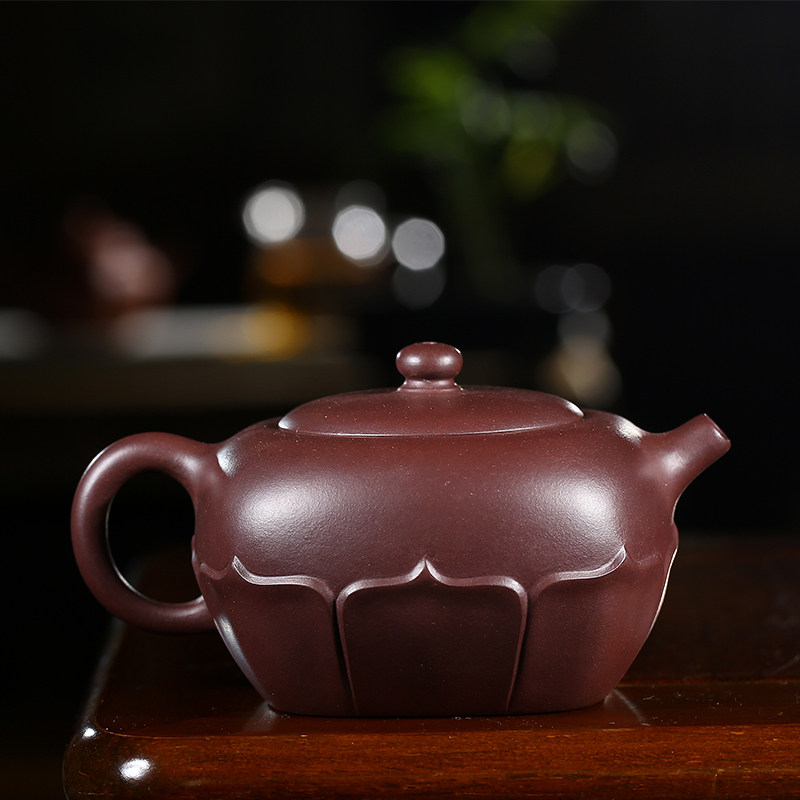 【浑方莲座】助理工艺美术师 尹勤 宜兴紫砂壶茶壶 花货 送礼