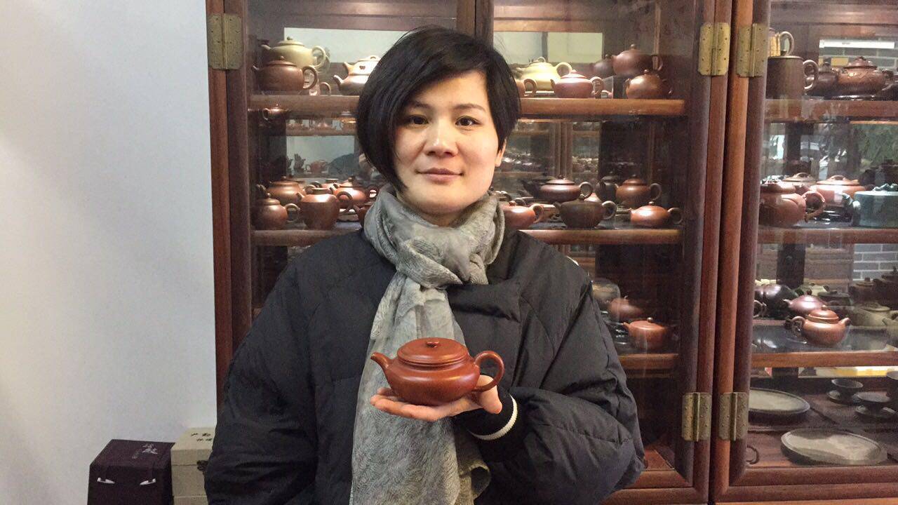 【仿古】优质大红袍 助理工艺美术师 尹勤 宜兴紫砂壶茶壶 送茶盏