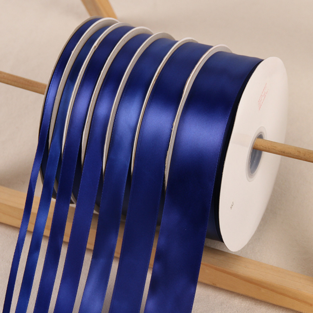 12345厘米宝蓝色加密涤纶丝带绸带烘焙礼盒包装丝带