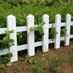 预售加强版草坪PVC护栏花坛塑钢栏杆绿化栏杆白色PVC围栏栏杆栅栏