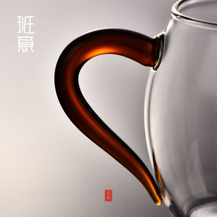 班意 耐热高温玻璃功夫茶具 加厚公道杯隔茶器 茶海草堂公杯包邮