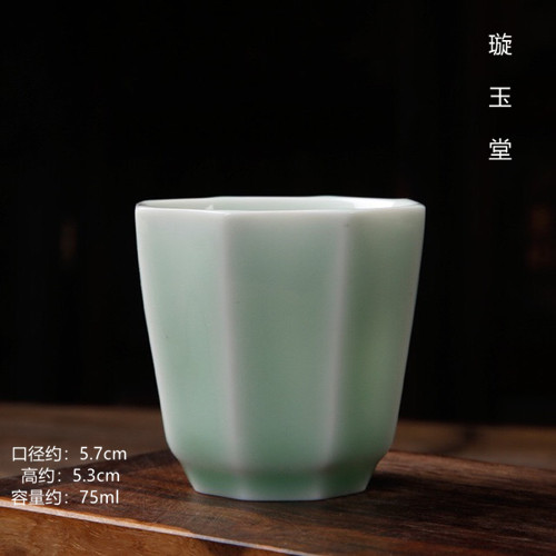高温单颜色釉豆青八角普洱品茗功夫小茶杯主人杯手握杯小茶盅在类目 餐饮具, 茶具, 茶杯中 - 来自Buy2taobao.com提供专业的淘宝代购服务