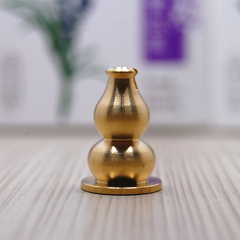 轻松易购品香馆 纯铜葫芦香插 仿古小葫芦香具 盘香香架线香香座