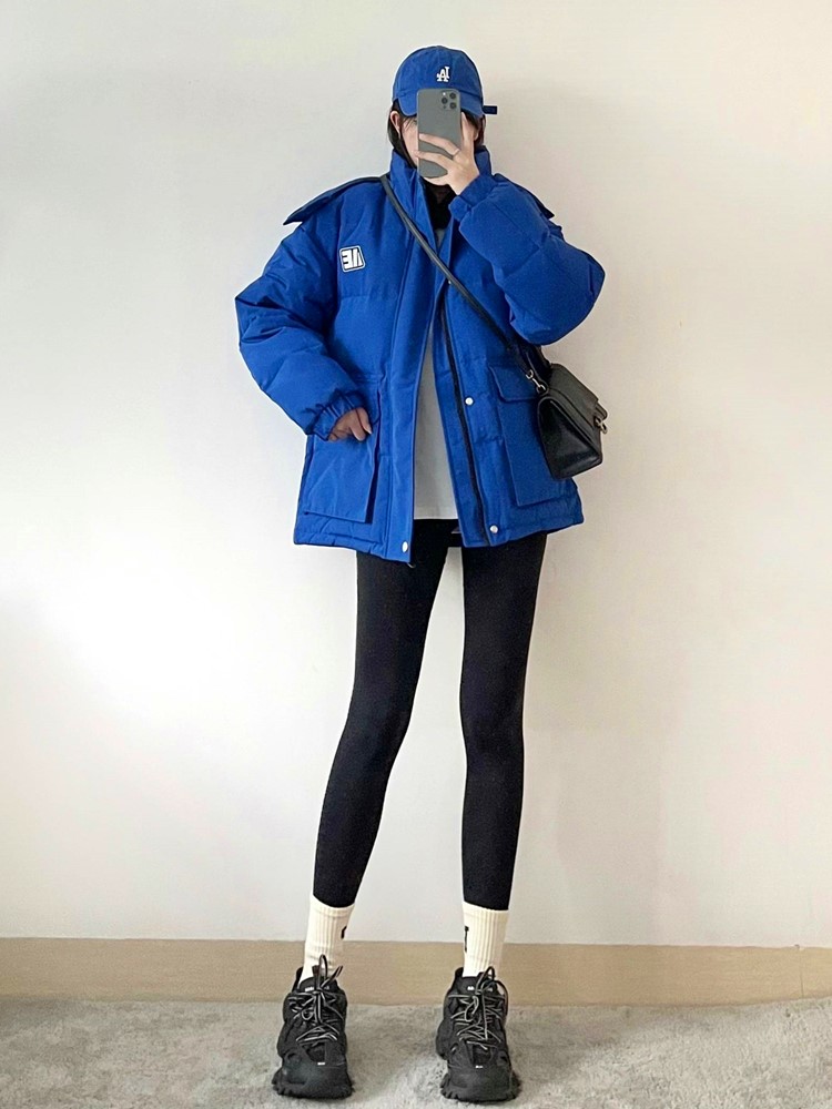 克兰因蓝羽绒服好绝大衣克罗因蓝棉服克洛因蓝外套女茵蓝莱克因蓝
