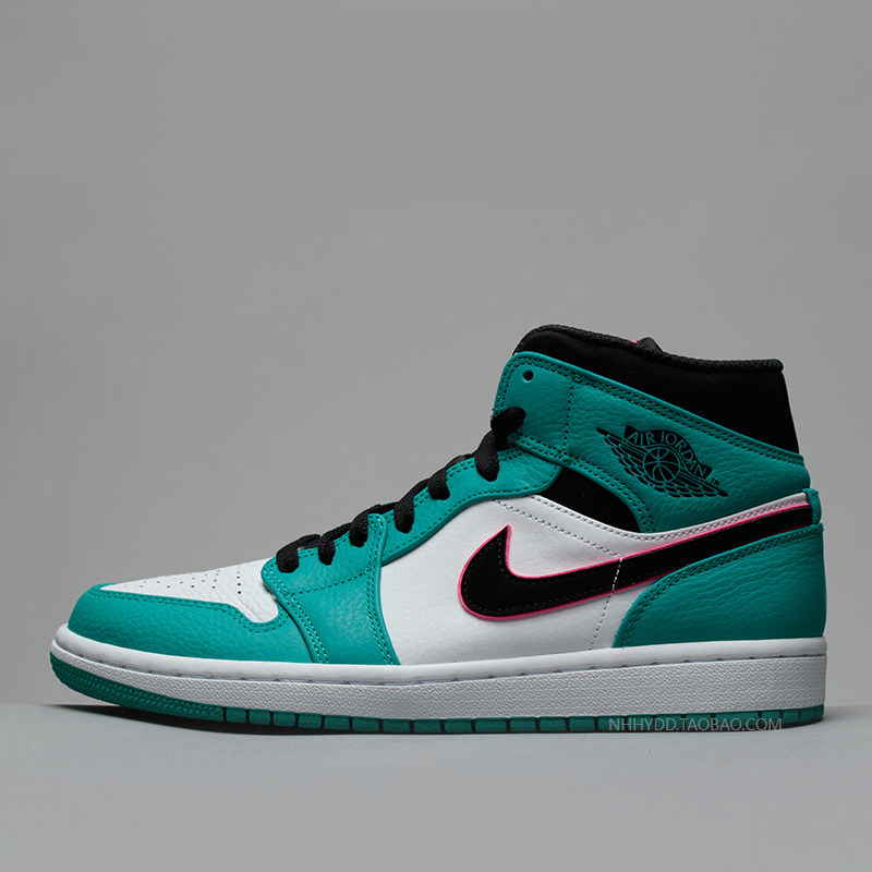牛哄哄airjordan1aj1mid浅绿南海岸白绿bq6931852542306