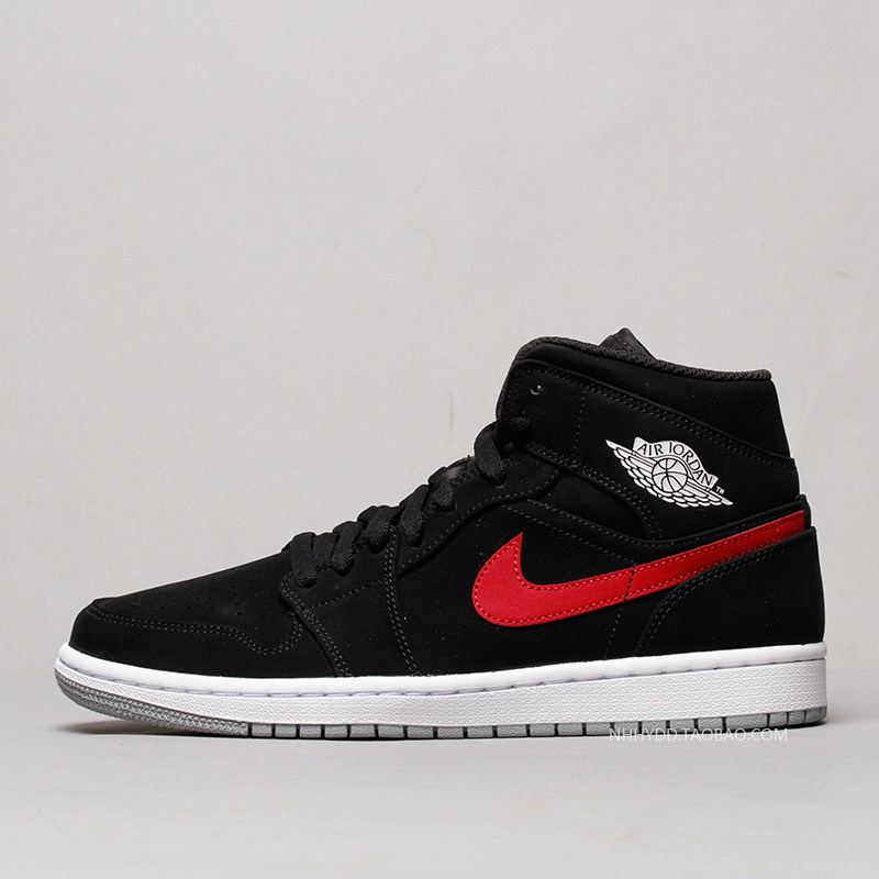 牛哄哄 air jordan 1 mid aj1 红蓝鸳鸯 黑白 554724-554725-065