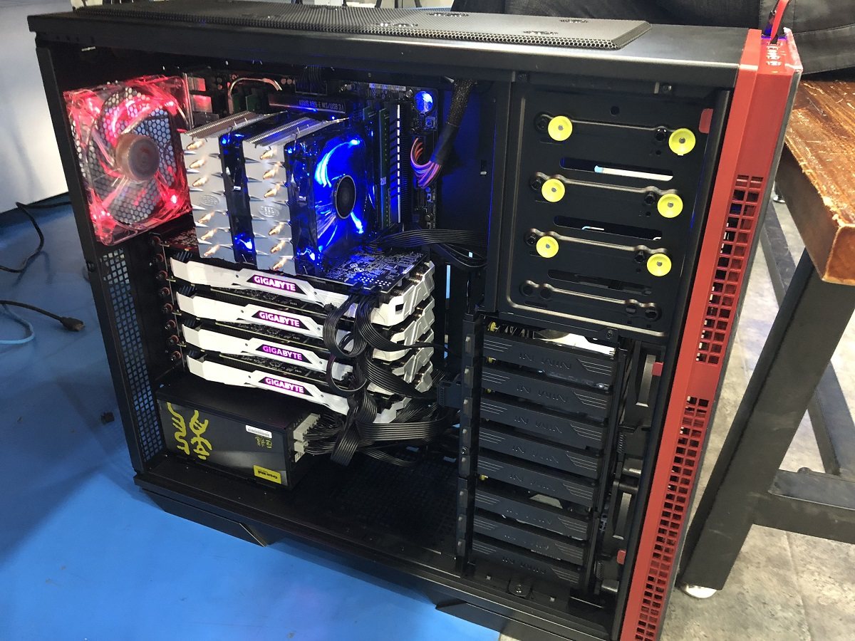 xeone52650v4gtx1080ti4块gpu深度学习神经网络工作站工作站