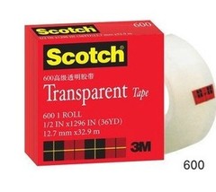 3M思高Scotch 3M 600高级透明百格测试胶带19mm*32.9m