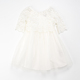 C2-3白色蕾丝裙法单 女童纱裙 公主洋气 公主裙 纯棉儿童白礼服裙