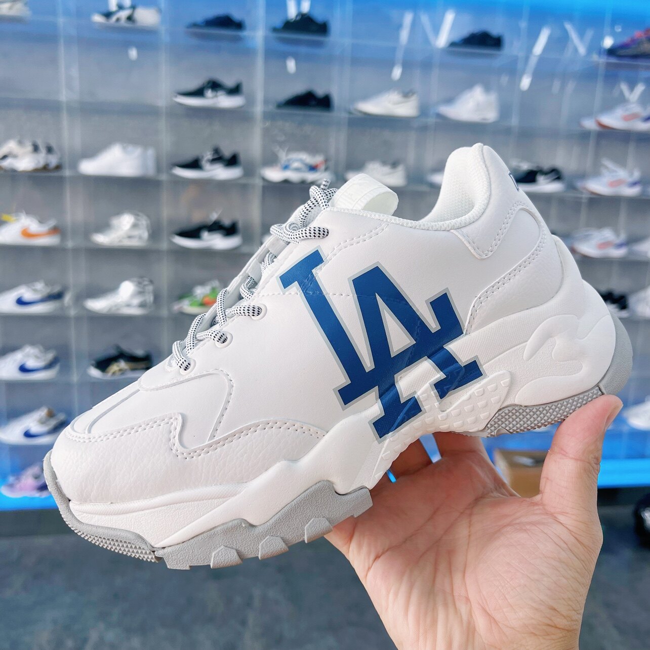 mlb bigball  la复古老爹鞋白色男女 宋亚轩同款3ashc101n-07whs