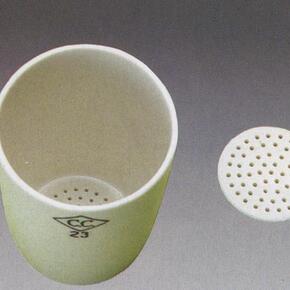 带盖瓷坩埚 陶瓷坩埚 20ml 一盒20只古氏坩埚 细孔坩埚20ml 带盖