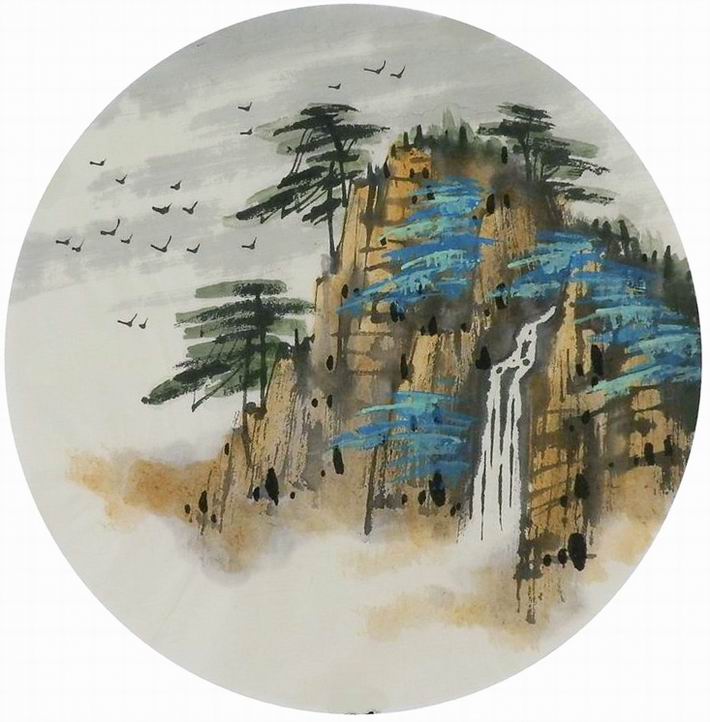 手绘字画客厅装饰画热销i092462无款国画山水画小品国画