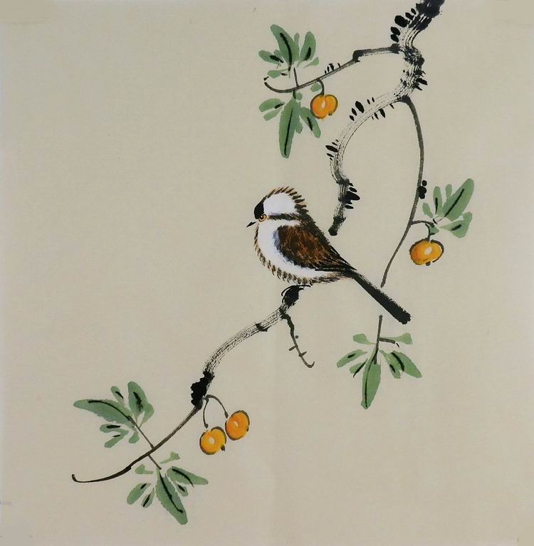 手绘字画书画装饰画热销yi090432无款国画花鸟画小品国画