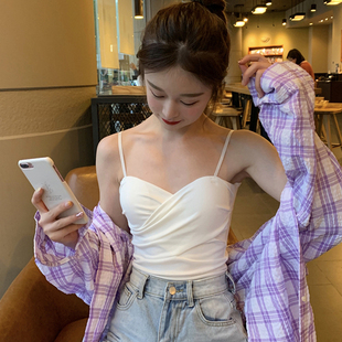 裹胸性感短款小背心